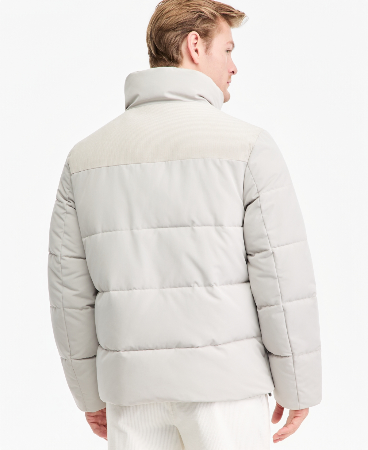 Levi's Men's Mixed-Media Puffer Jacket