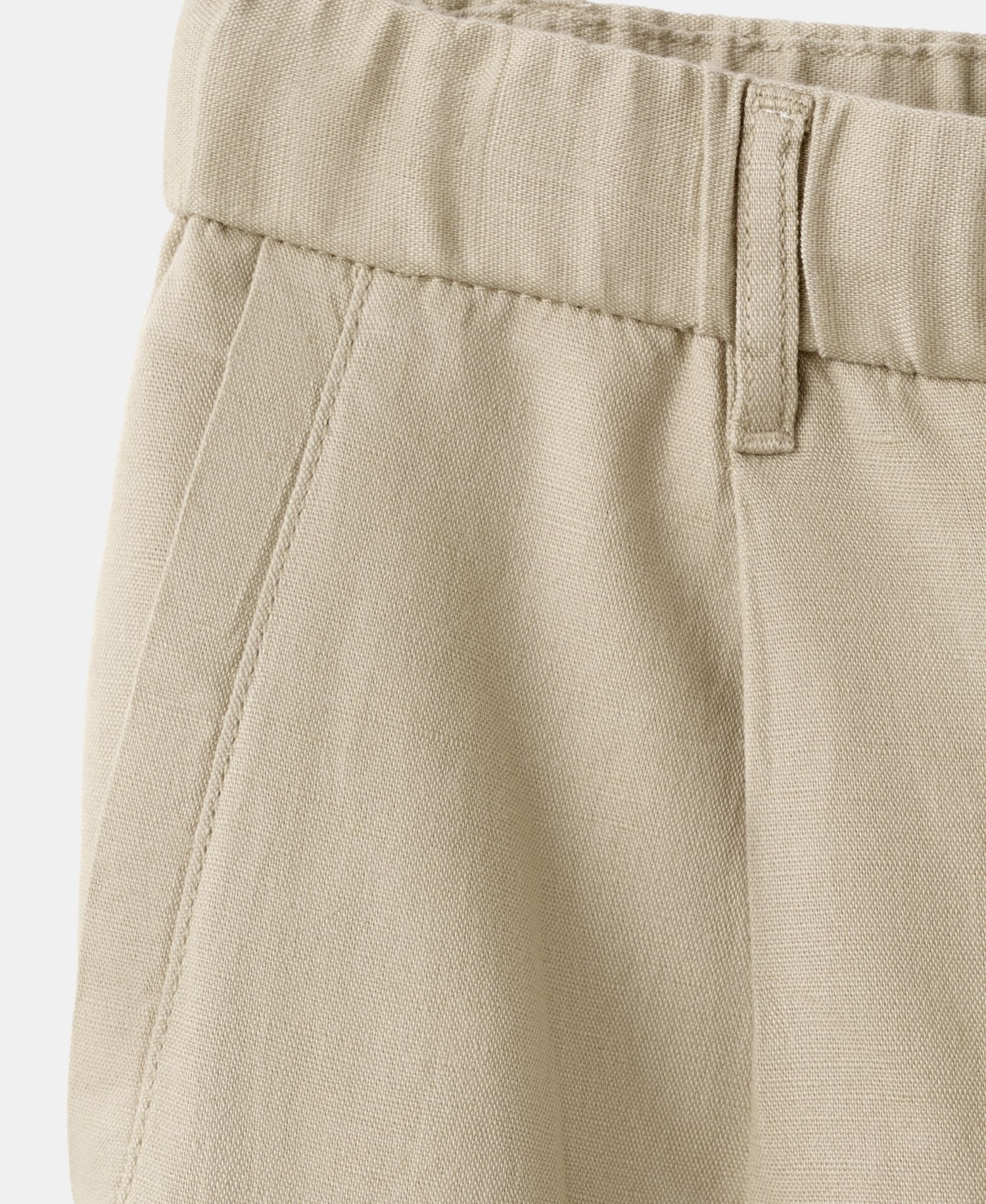 Men's Slim-Fit Cropped Cotton-Linen Pants