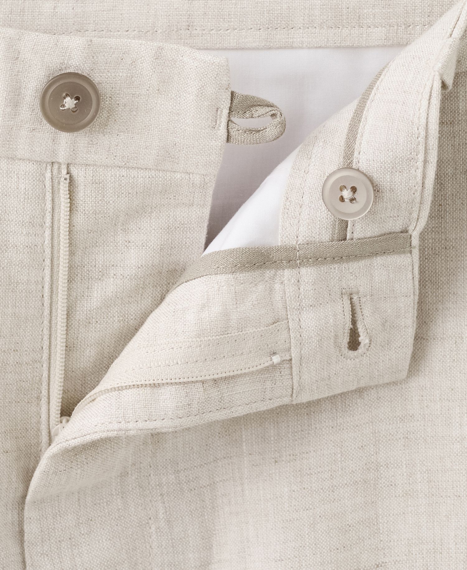 Men's Slim-Fit Linen Pants