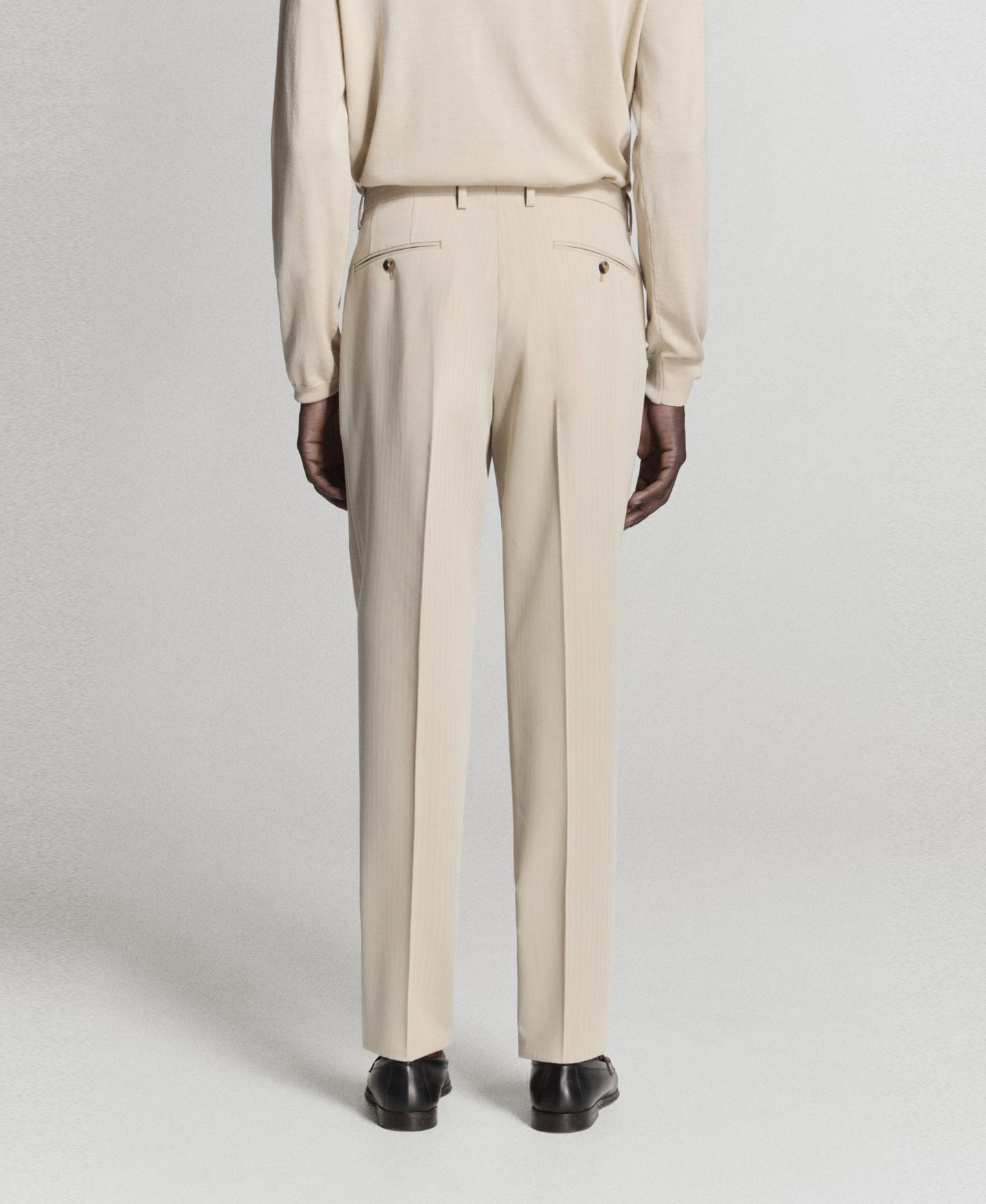 Мужские брюки MANGO Milan Slim-Fit Suit, цвет: Бежевый — фото 2