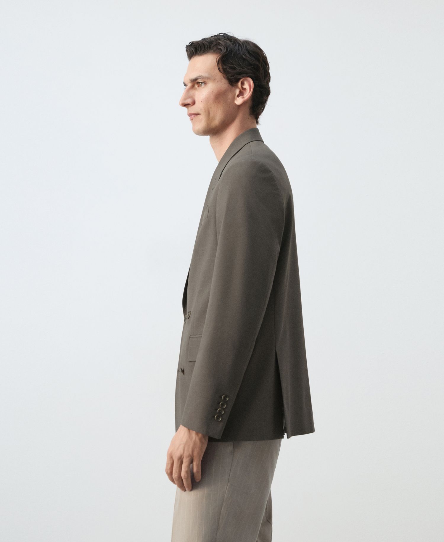 Men's Boston Regular-Fit Double-Breasted Suit Blazer