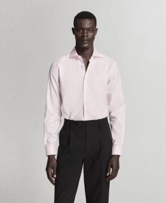 Men's Cotton Slim-Fit Suit Shirt