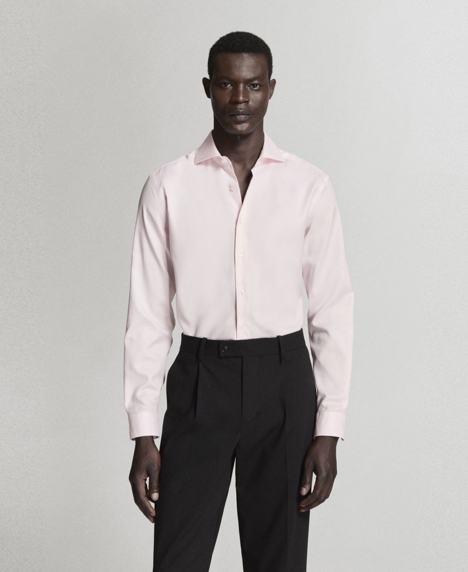 Men's Cotton Slim-Fit Suit Shirt