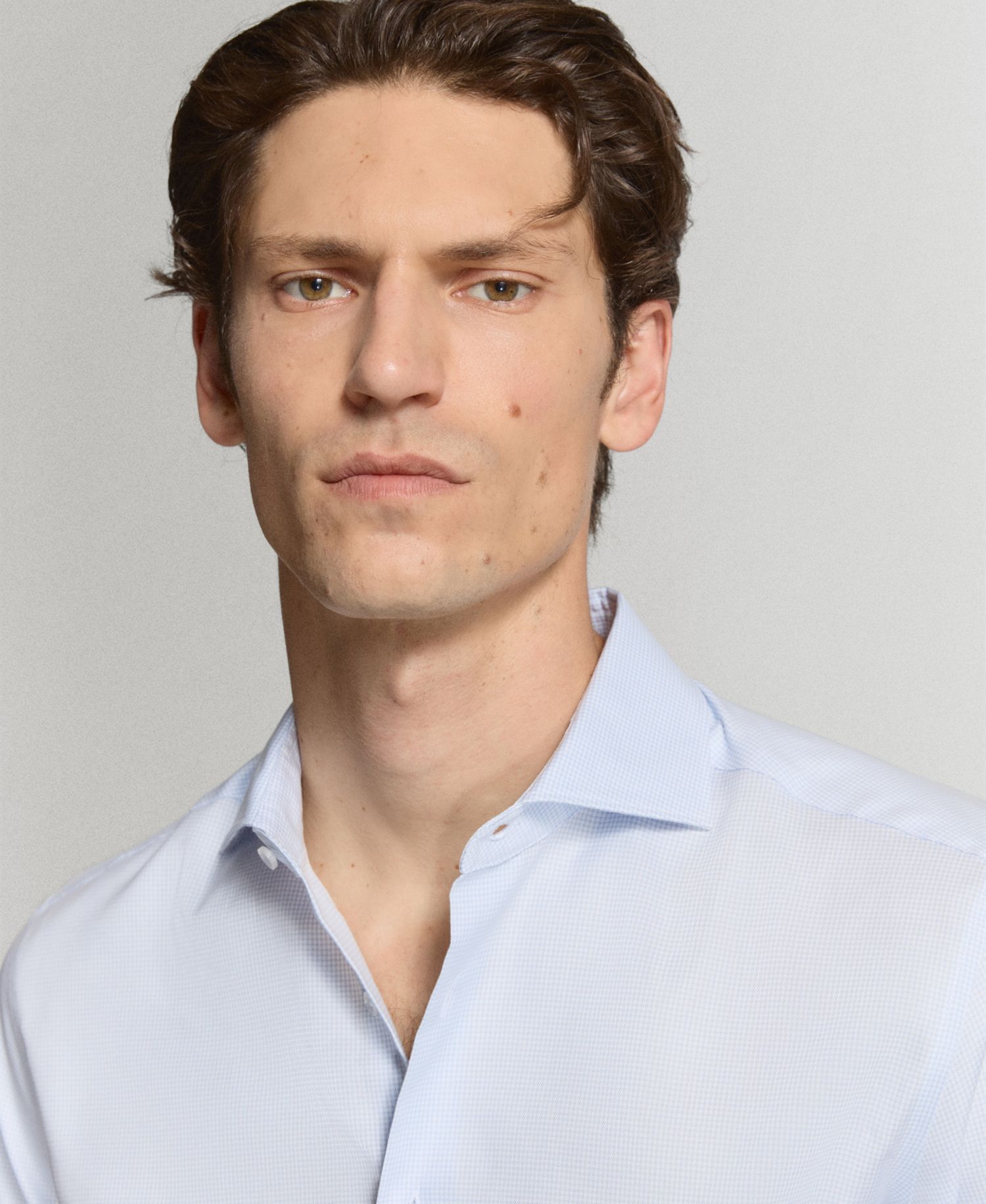 Men's Cotton Slim-Fit Suit Shirt