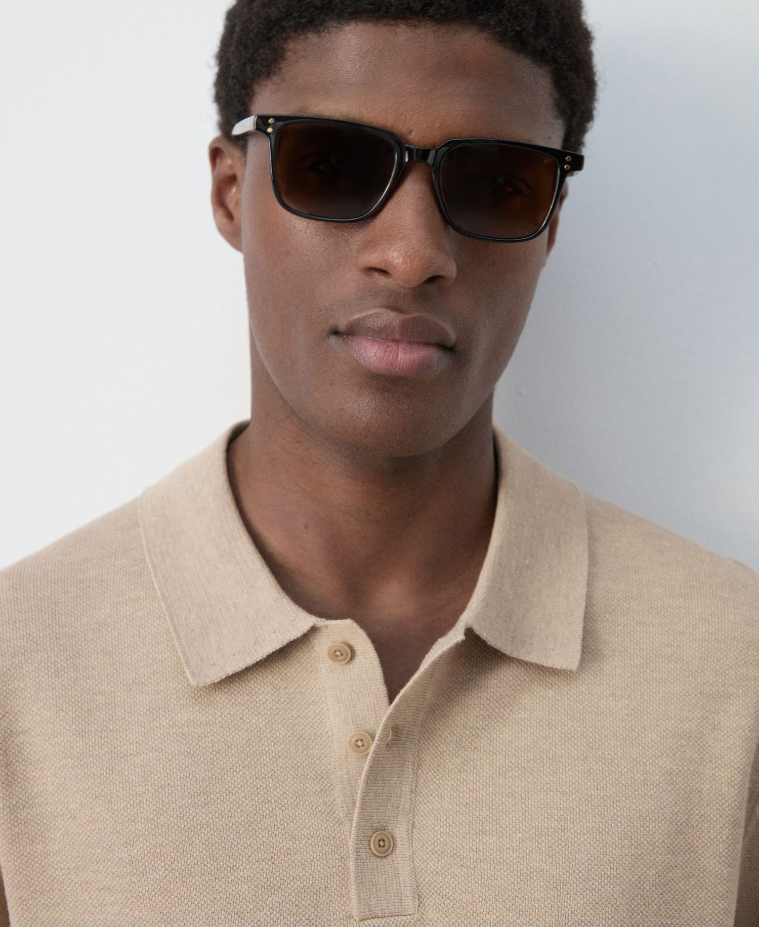 Men's Fine-Knit Cotton Polo Shirt