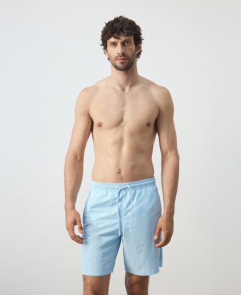 Плавки Drawstring для мужчин — MANGO, цвет: Синий