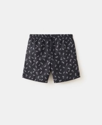 Men's Printed Drawstring Swimsuit