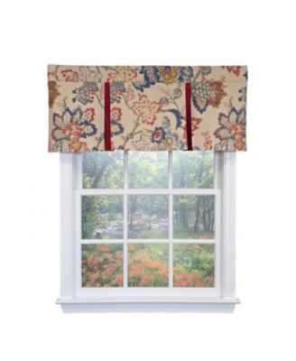 Silvia Pleated Window Valance 100% Cotton Rod Pocket