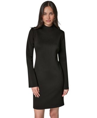 macy's black long sleeve dress | Dresses | Elegant Mini dresses This fit and flare dress has it all Macy- Black Polka Dots Short