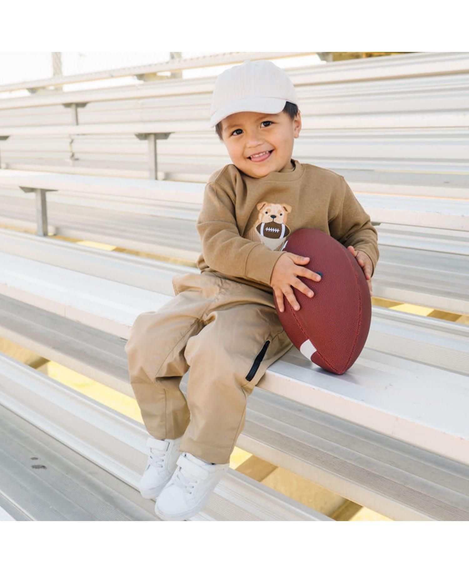 Big Boys Bulldog Football Patch Sweatshirt