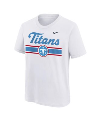 Big Boys and Girls White Tennessee Titans Pass Rusher T-Shirt