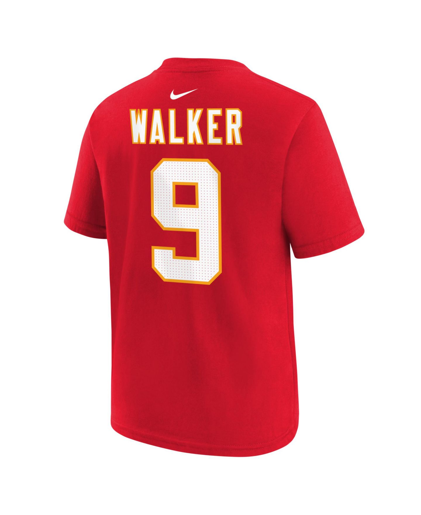 Детская футболка Nike Kenneth Walker III Kansas City Chiefs с именем и номером, красная — фото 2
