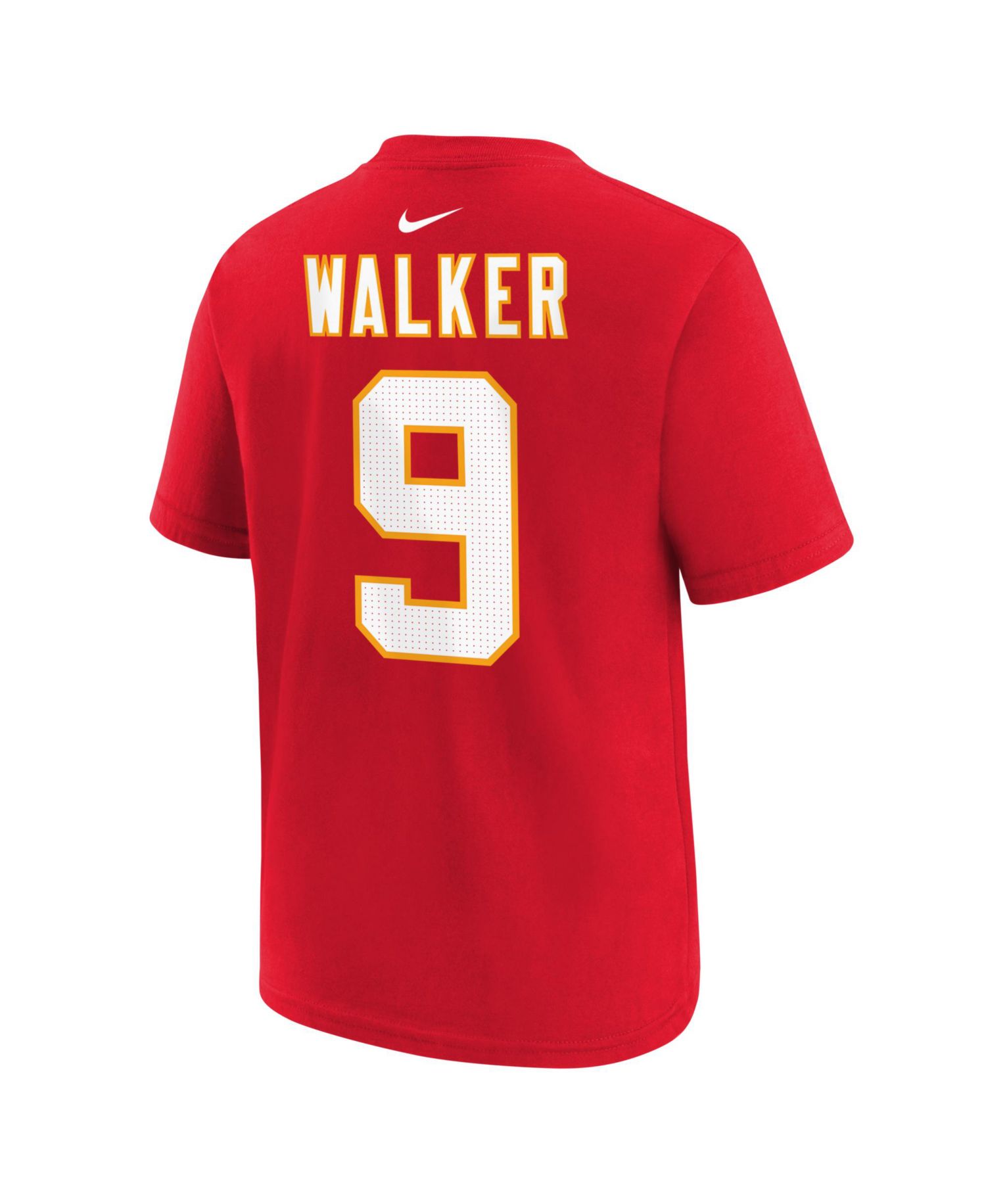 Big Boys and Girls Kenneth Walker III Red Kansas City Chiefs Name & Number T-Shirt
