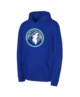 Big Boys and Girls Blue Minnesota Timberwolves Core Hoodie