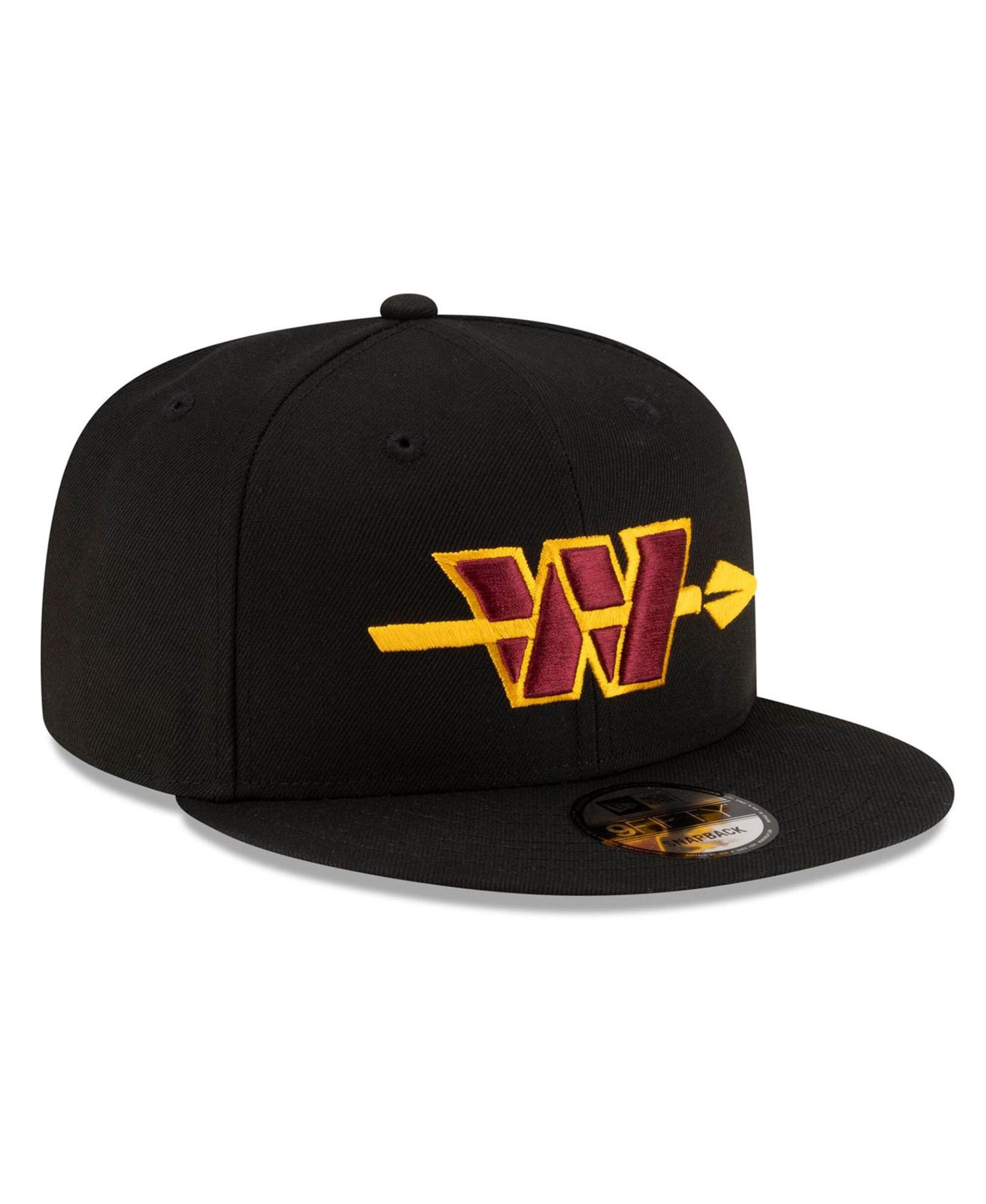 Men's Black Washington Commanders Alternate 9FIFTY Snapback Hat