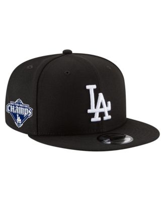 Men's Black Los Angeles Dodgers 2024/25 Back-to-Back s Diamond Side Patch 9FIFTY Snapback Hat