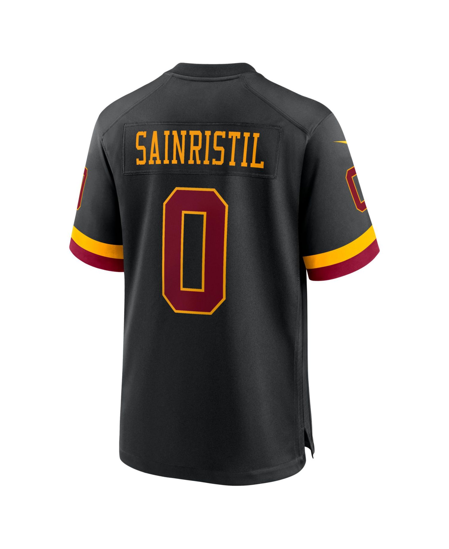 Men's Mike Sainristil Black Washington Commanders Hail Raiser Alternate Game Jersey