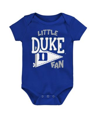 Baby Boys and Girls Royal Duke Blue Devils Little Banner Bodysuit