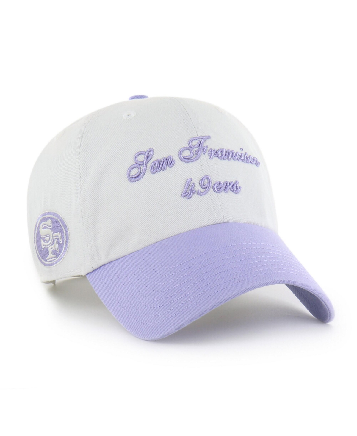 '47 Brand Women's White San Francisco 49ers Gelato Two-Tone Clean Up Adjustable Hat - White