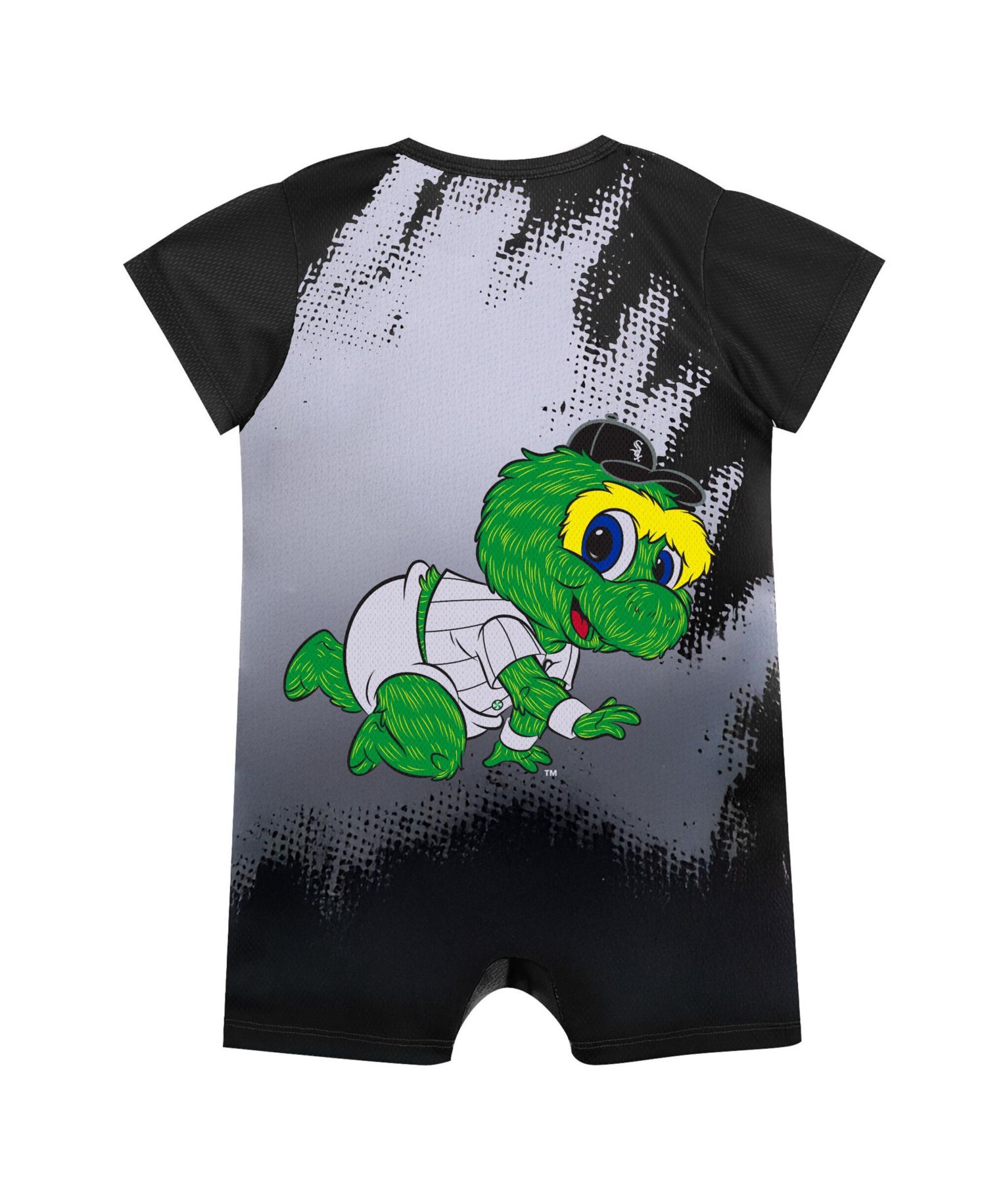 Baby Boys and Girls Black Chicago White Sox Baby Mascot Bodysuit
