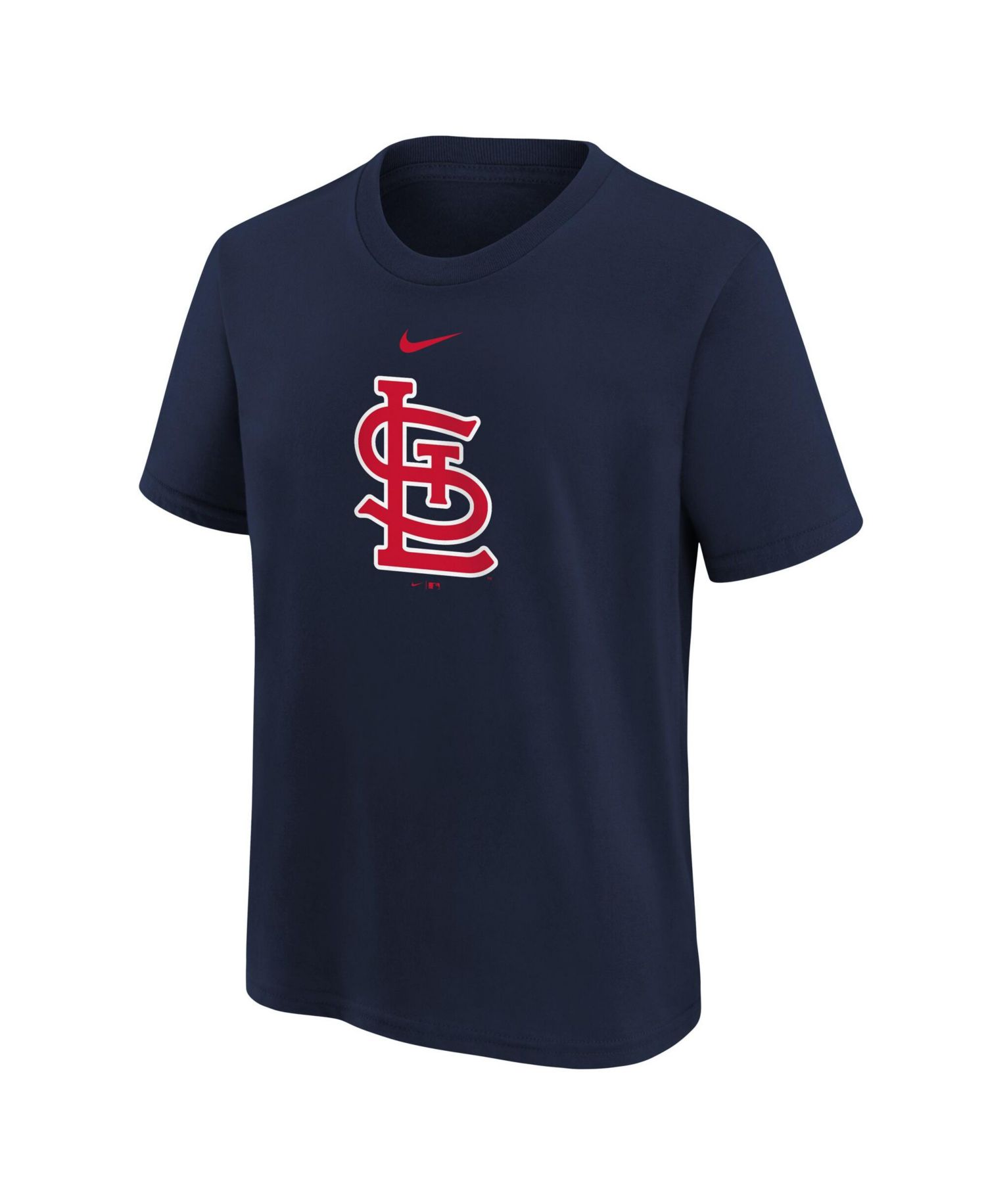 Big Boys and Girls Navy St. Louis Cardinals Large Logo T-Shirt