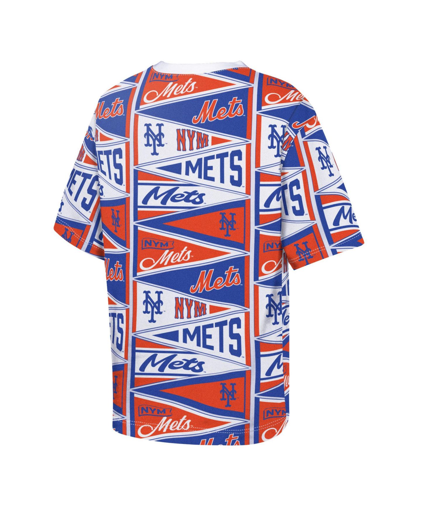 Детская футболка Outerstuff Orange New York Mets All-Over Pennant — фото 2