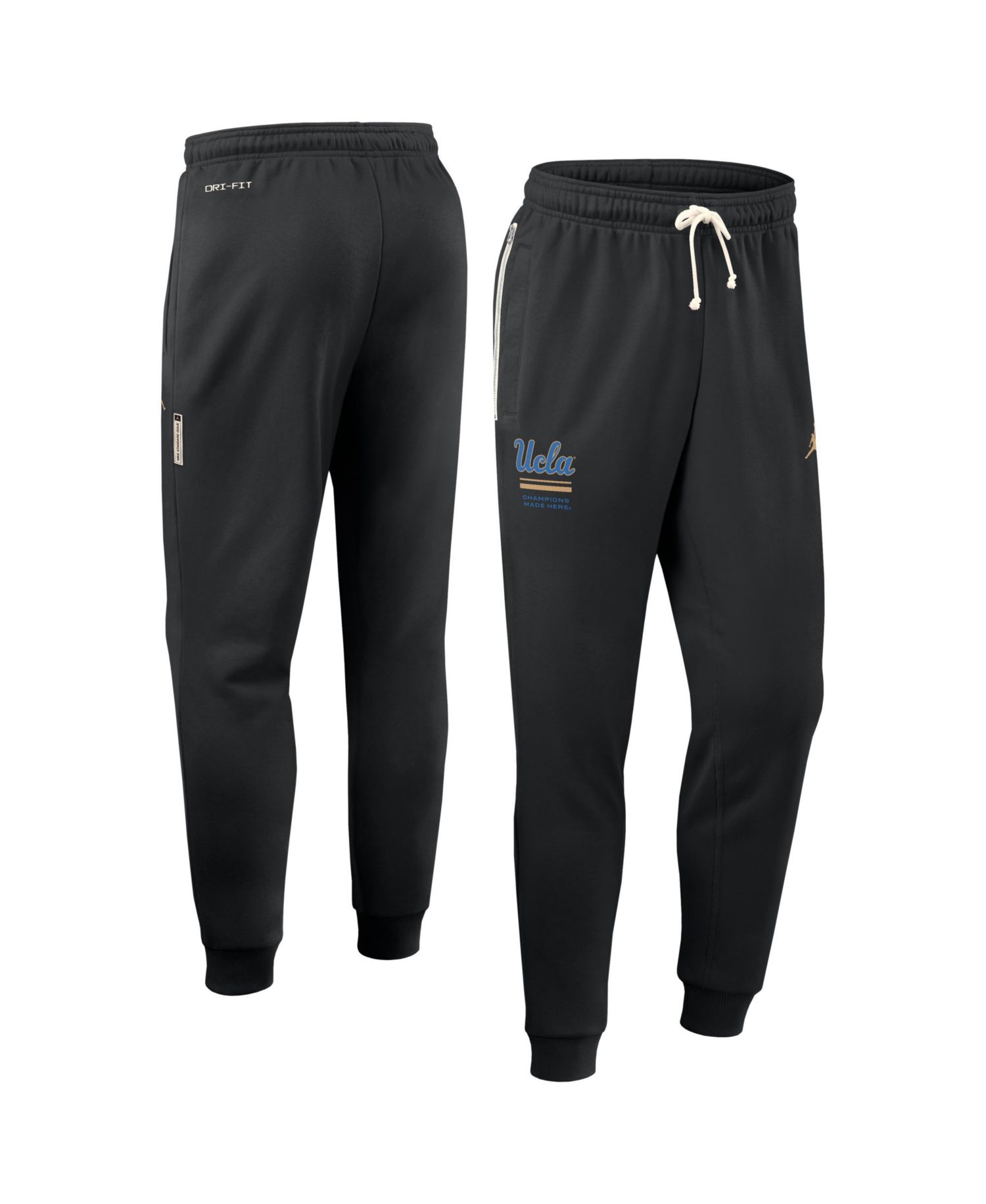 Men's Black UCLA Bruins 2026 Sideline Standard Issue Dri-FIT Taper Pants