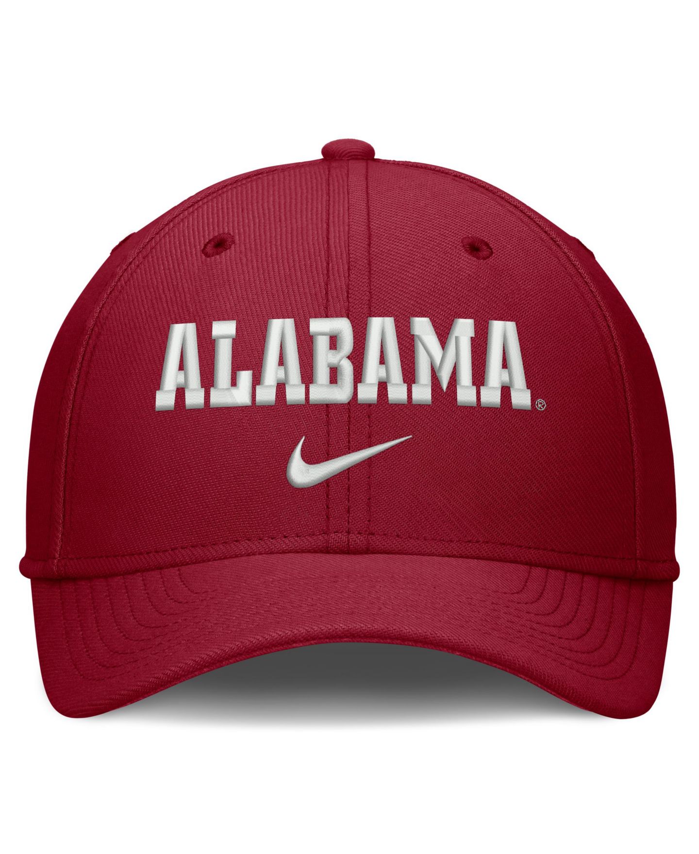 Мужская кепка Nike Crimson Alabama Crimson Tide Rise On-Field SwooshFlex Dri-FIT Flex Hat — фото 4