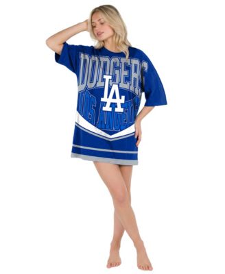 Women's Royal Los Angeles Dodgers Mosaic Knit Nightdress