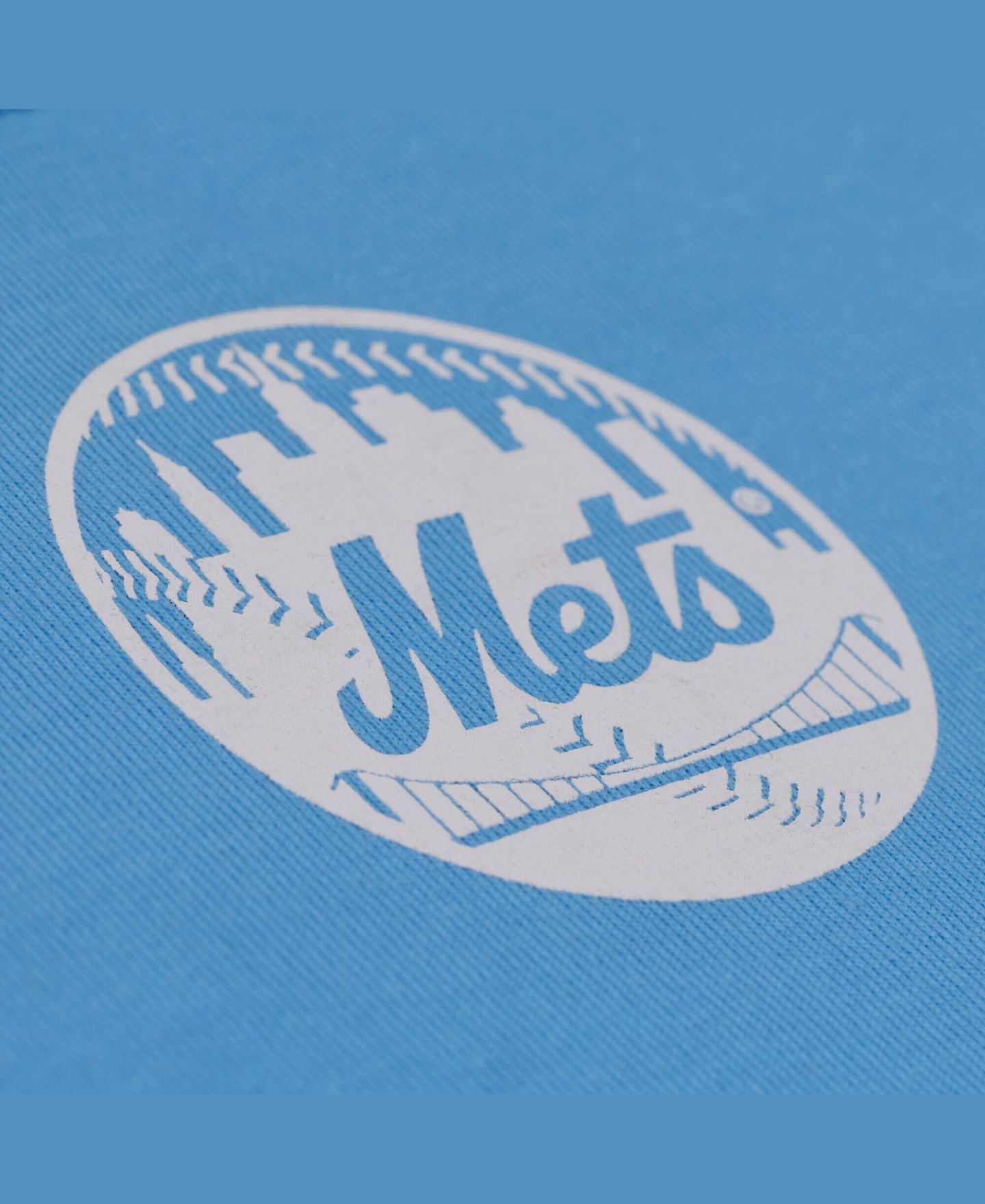 Мужская футболка Mitchell & Ness Light Blue New York Mets Insignia Premium — фото 4