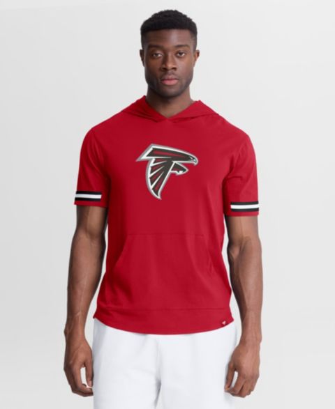 Мужская футболка Fanatics Red Atlanta Falcons Optimal Play Short Sleeve Hooded