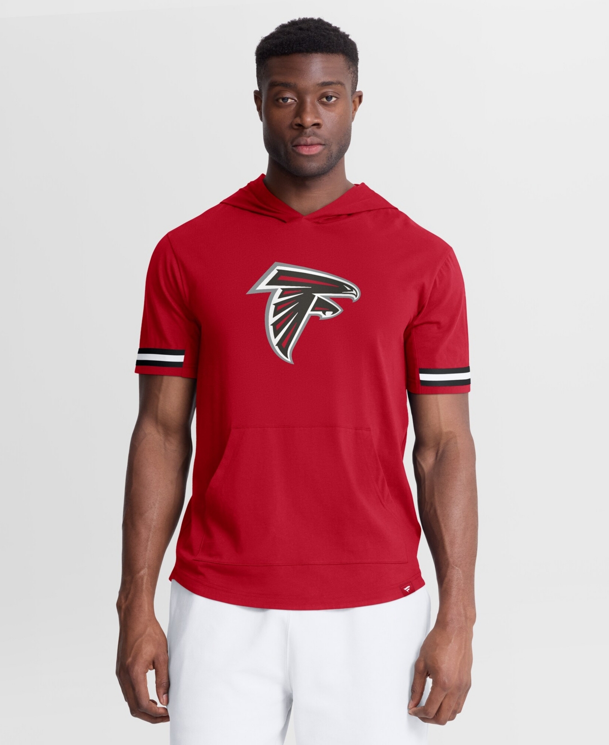 Fanatics Men's Red Atlanta Falcons Optimal Play Short Sleeve Hooded T-Shirt - Red