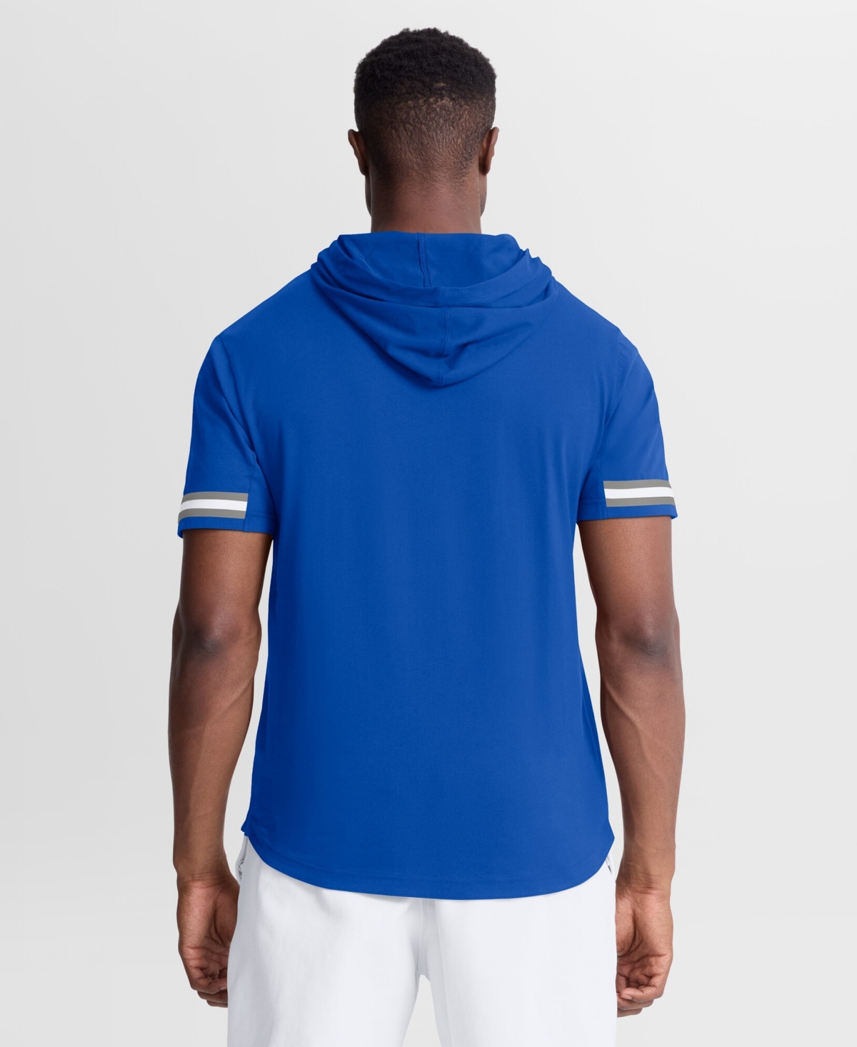 Fanatics Men's Blue Detroit Lions Optimal Play Short Sleeve Hooded T-Shirt