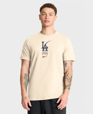 Men's Cream Los Angeles Dodgers City Connect 2-Hit T-Shirt