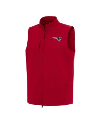 Men's Red New England Patriots Demand Full-Zip Vest