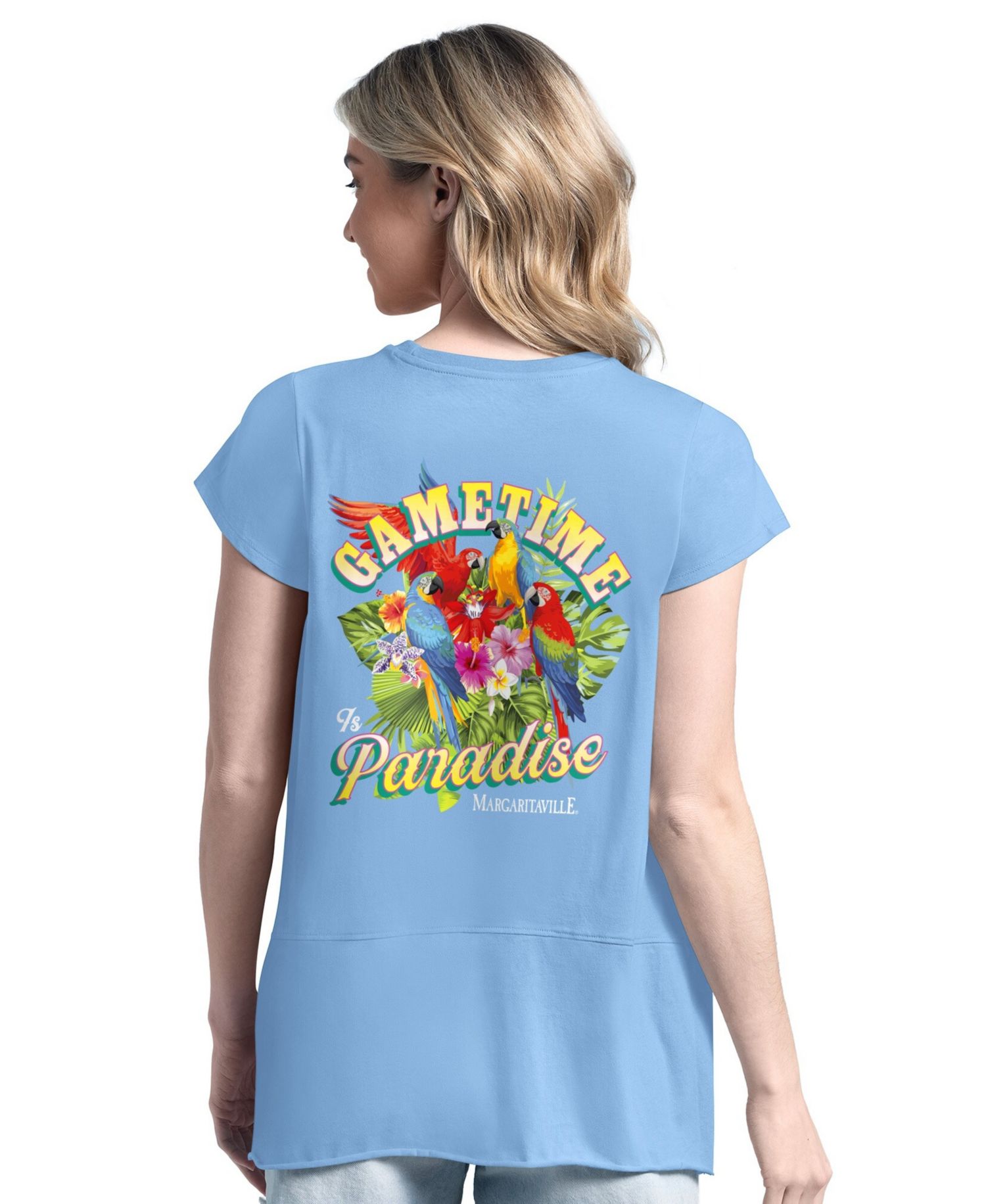 Women's Light Blue Tampa Bay Rays Gametime is Paradise T-Shirt