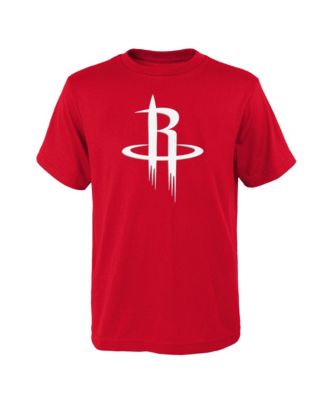 Big Boys and Girls Red Houston Rockets Primary Logo T-Shirt