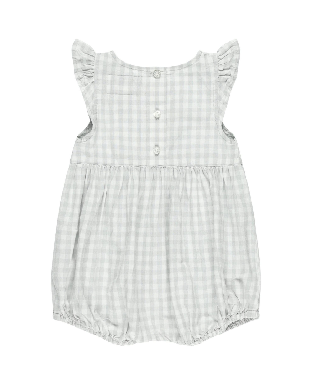 Garb Girl's Baby Boys and Girls Gray Vanderbilt Commodores Cara Gingham Ruffled Bodysuit