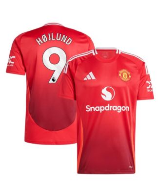 Men's Rasmus Højlund Red Manchester United 2024/25 Home Replica Player Jersey