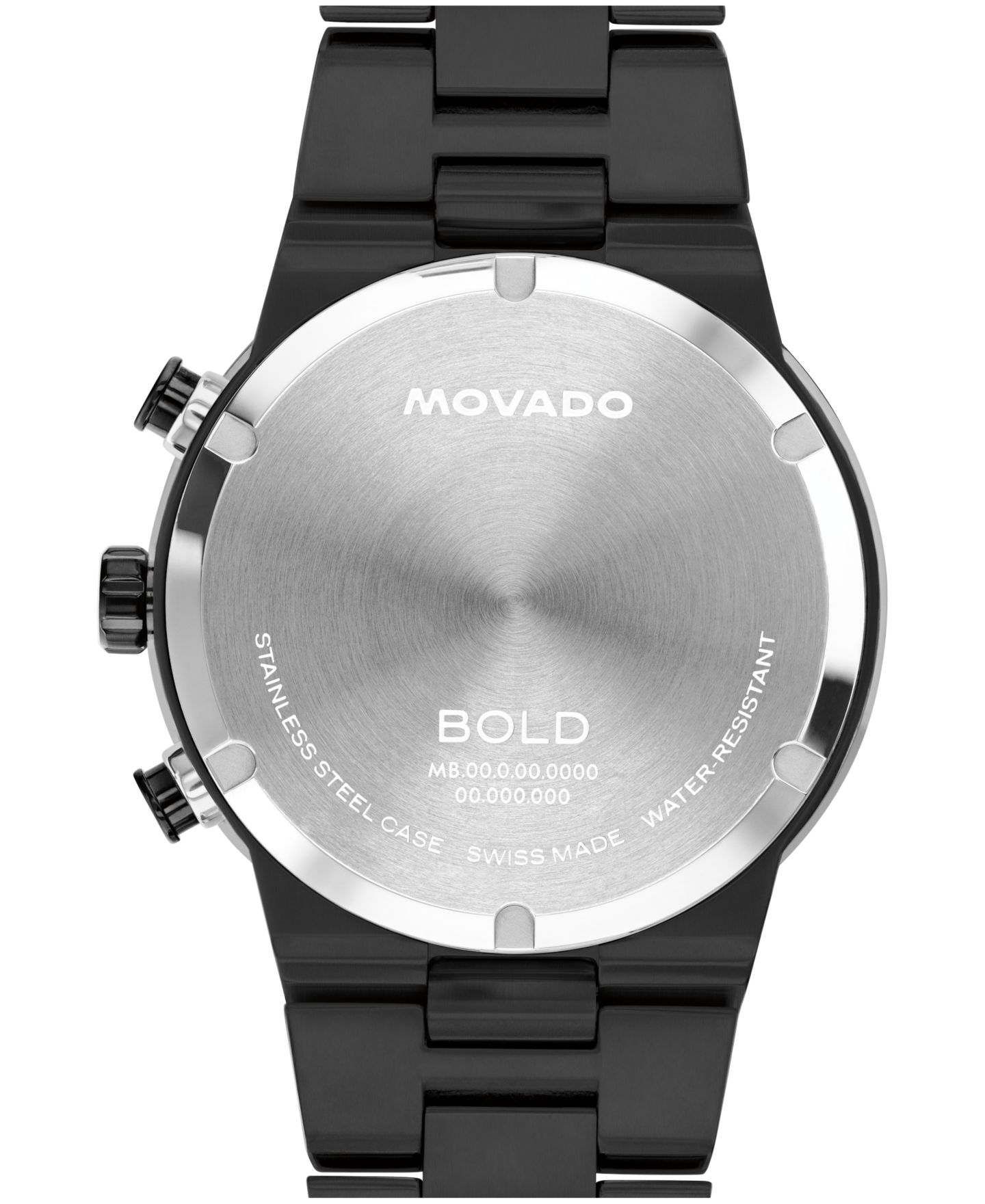 Мужские часы Movado Bold Fusion Swiss Quartz Chrono Ionic Plated Black Stainless Steel Watch 44.50mm — фото 3