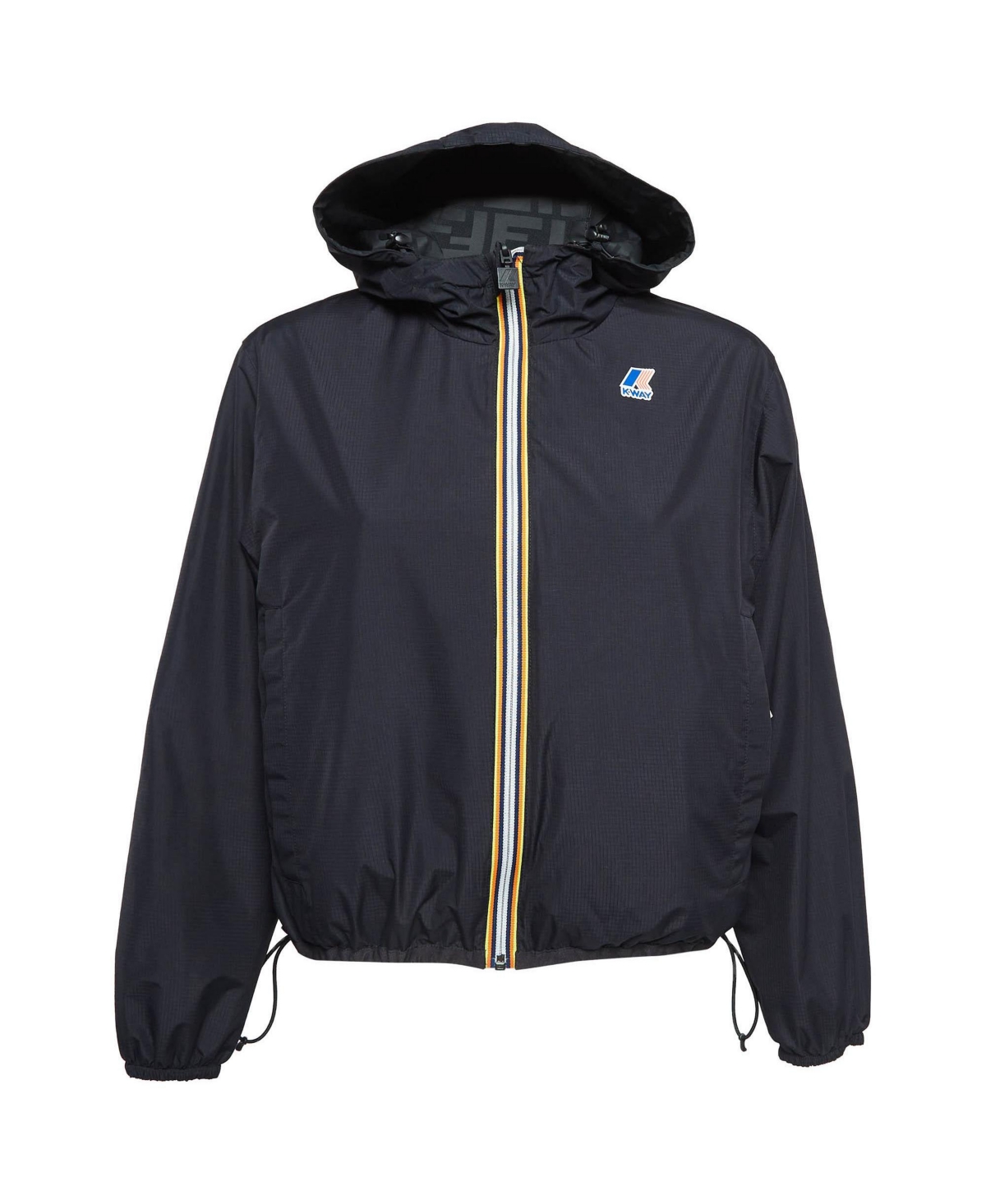 Pre-Owned Fendi Women's X K-Way Synthetic Reversible Bomber Jacket