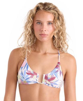 Women's Scoop Neck Tie-Back Swim Top