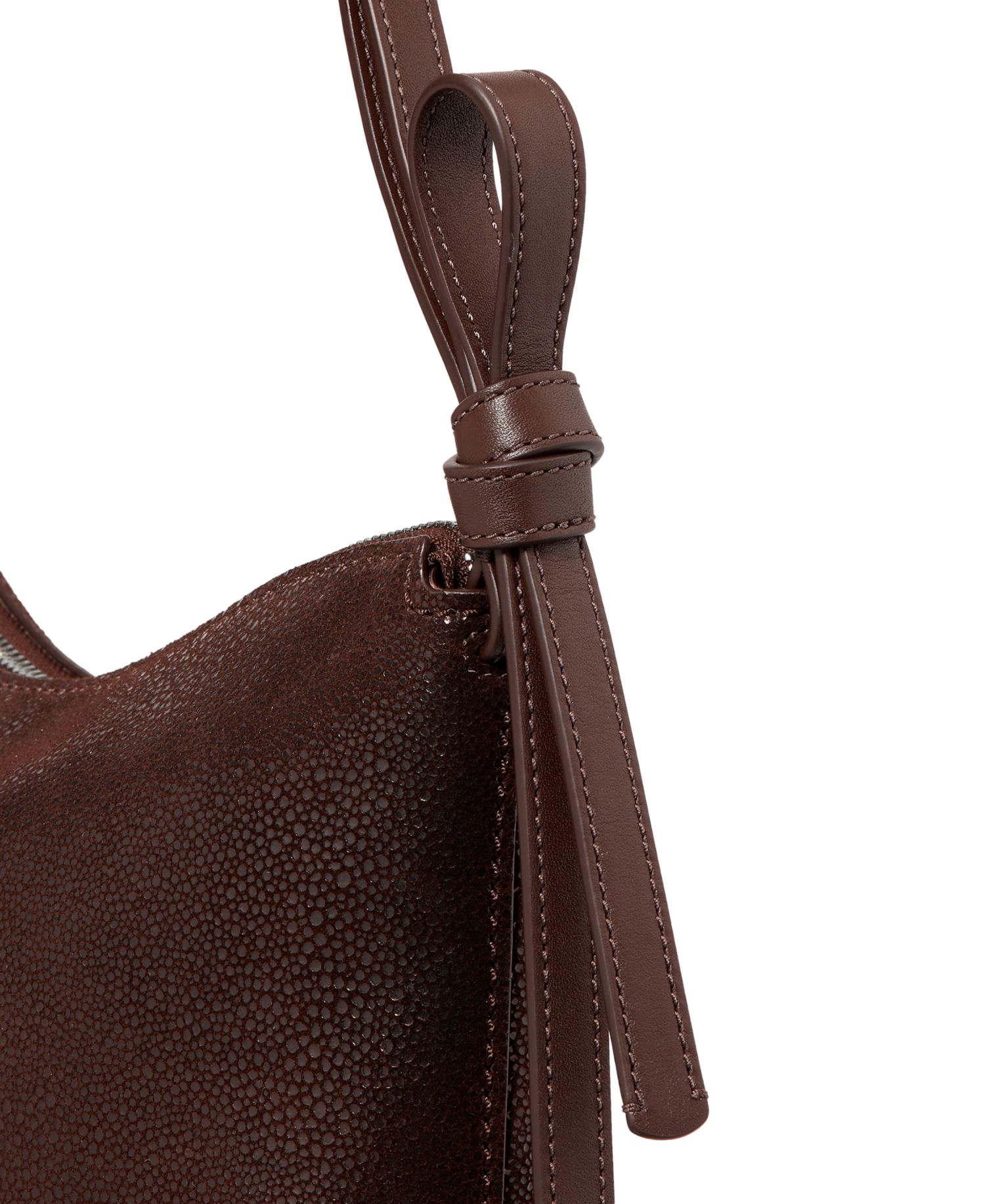 Loop Dot Medium Leather Shoulder Handbag
