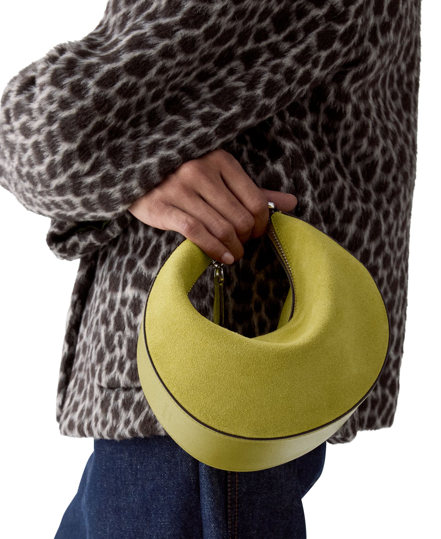 Duo Suede Small Crossbody Handbag