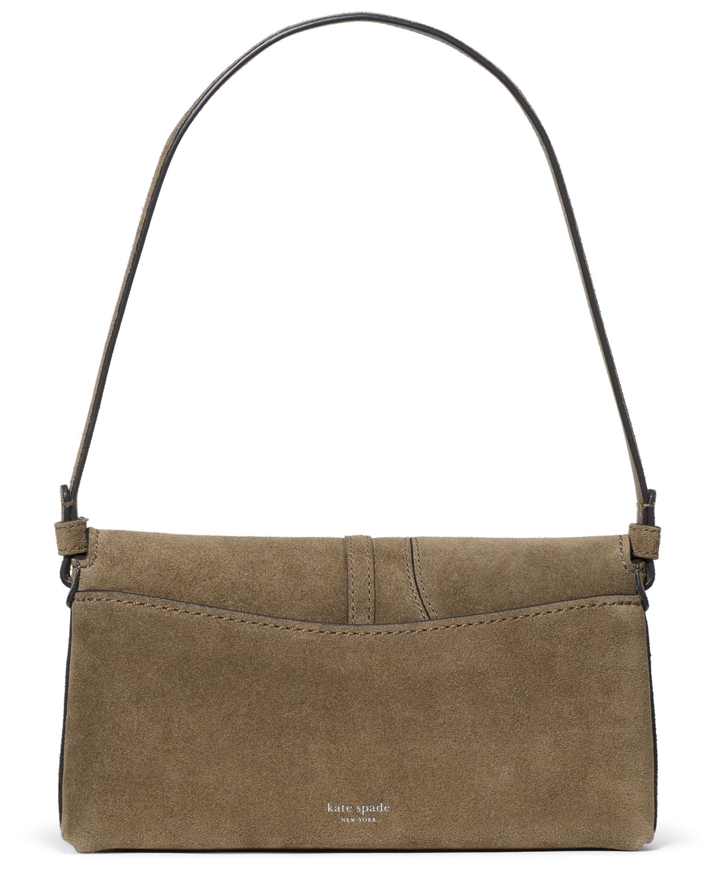 Женская сумка kate spade new york Loop Dot Patchwork Suede Flap Small Shoulder, цвет: Driftwood — фото 3