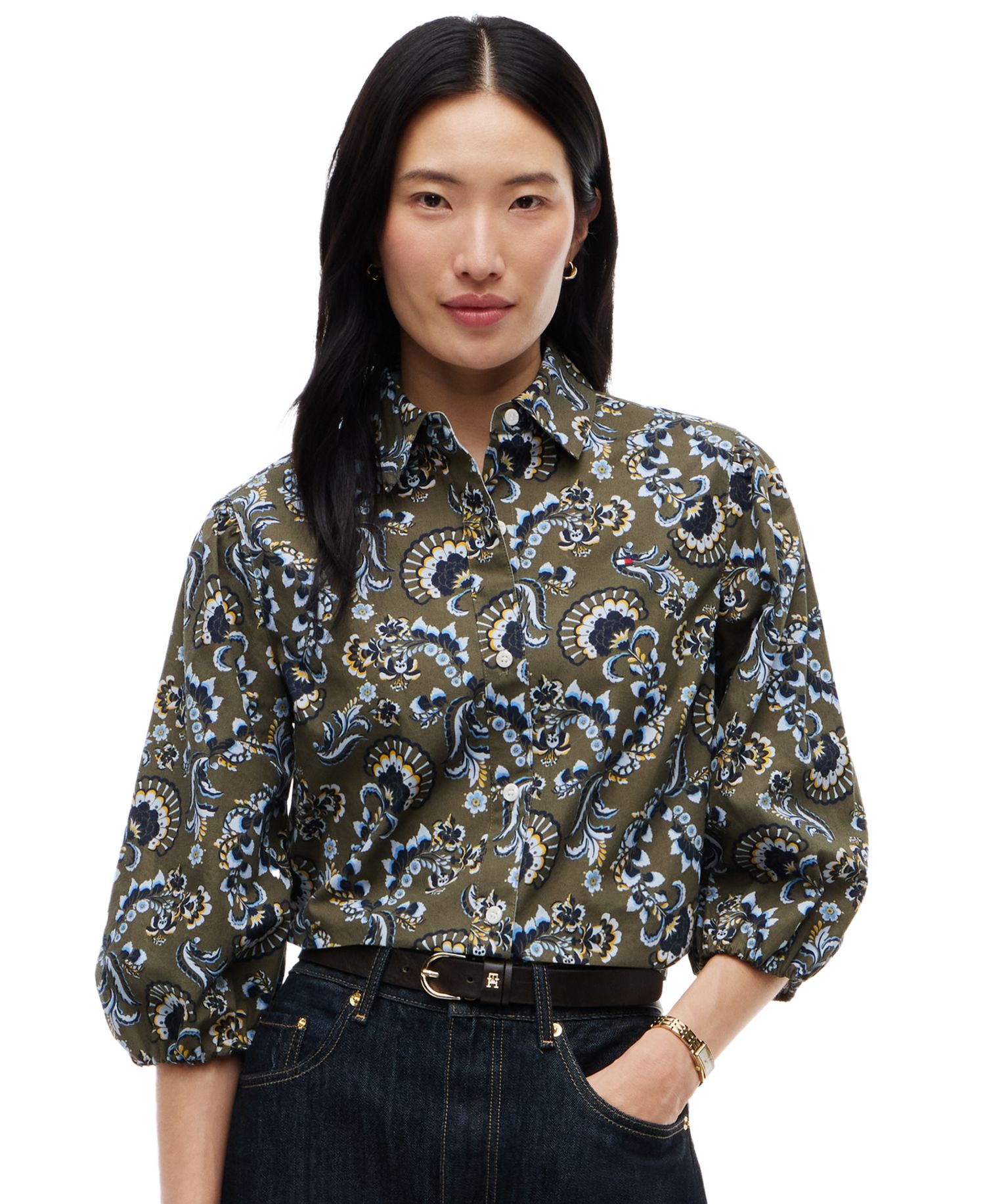 Women's Printed 3/4-Sleeve Shirt