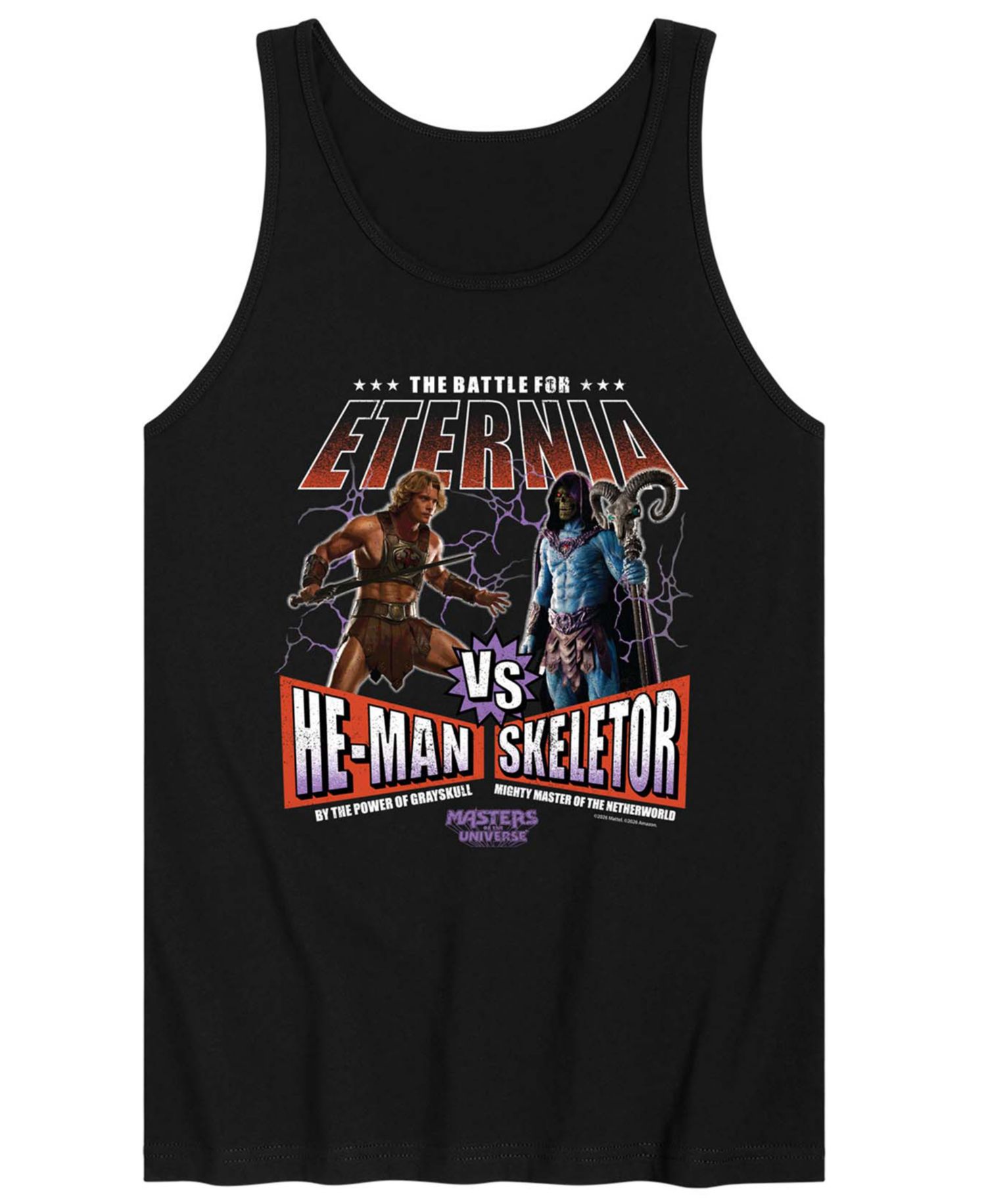 Men's Masters Of The Universe He-Man Vs Skeletor Graphic Tank Top