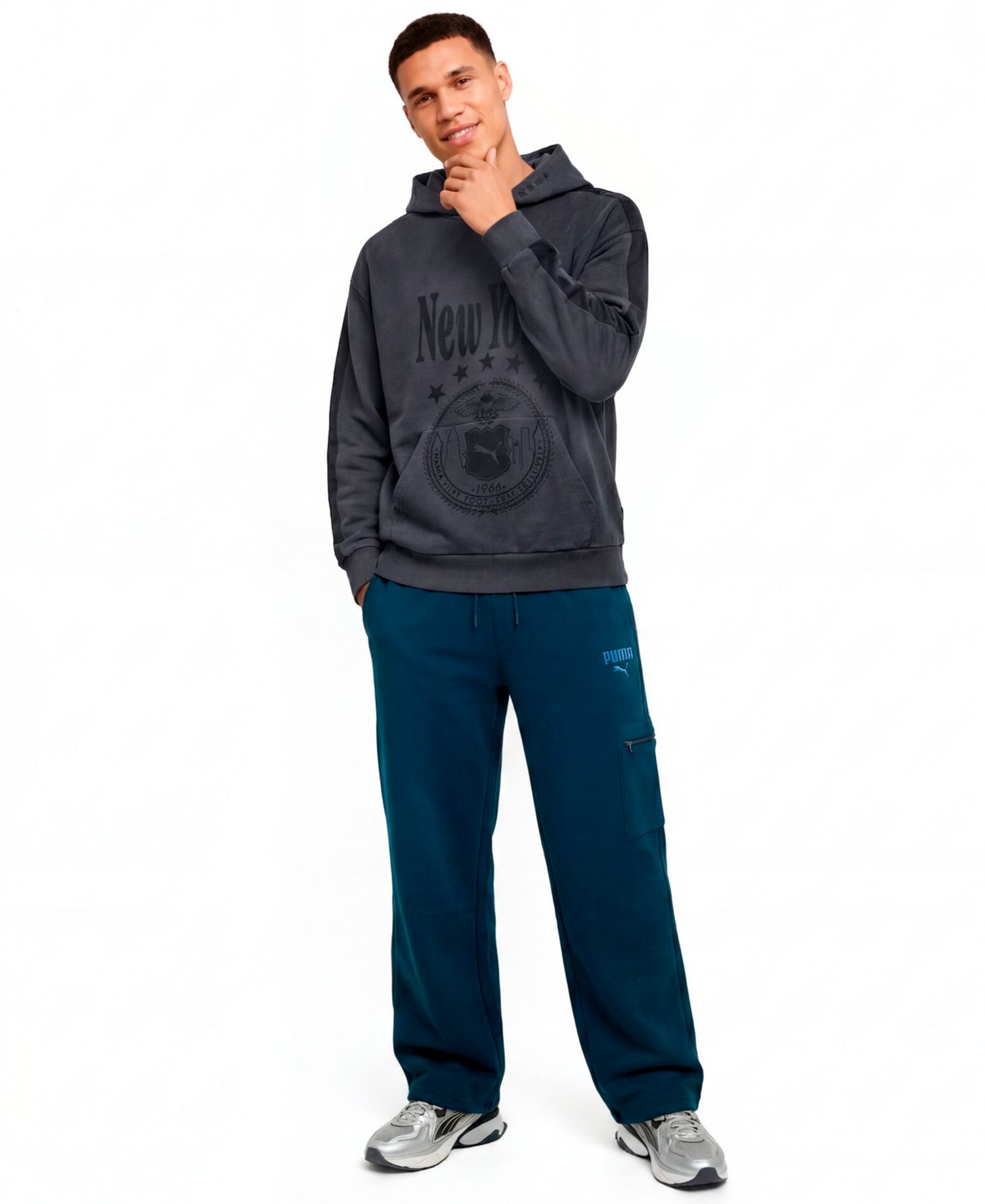 Men's Zip Cargo Pocket Waistband Cargo Pants