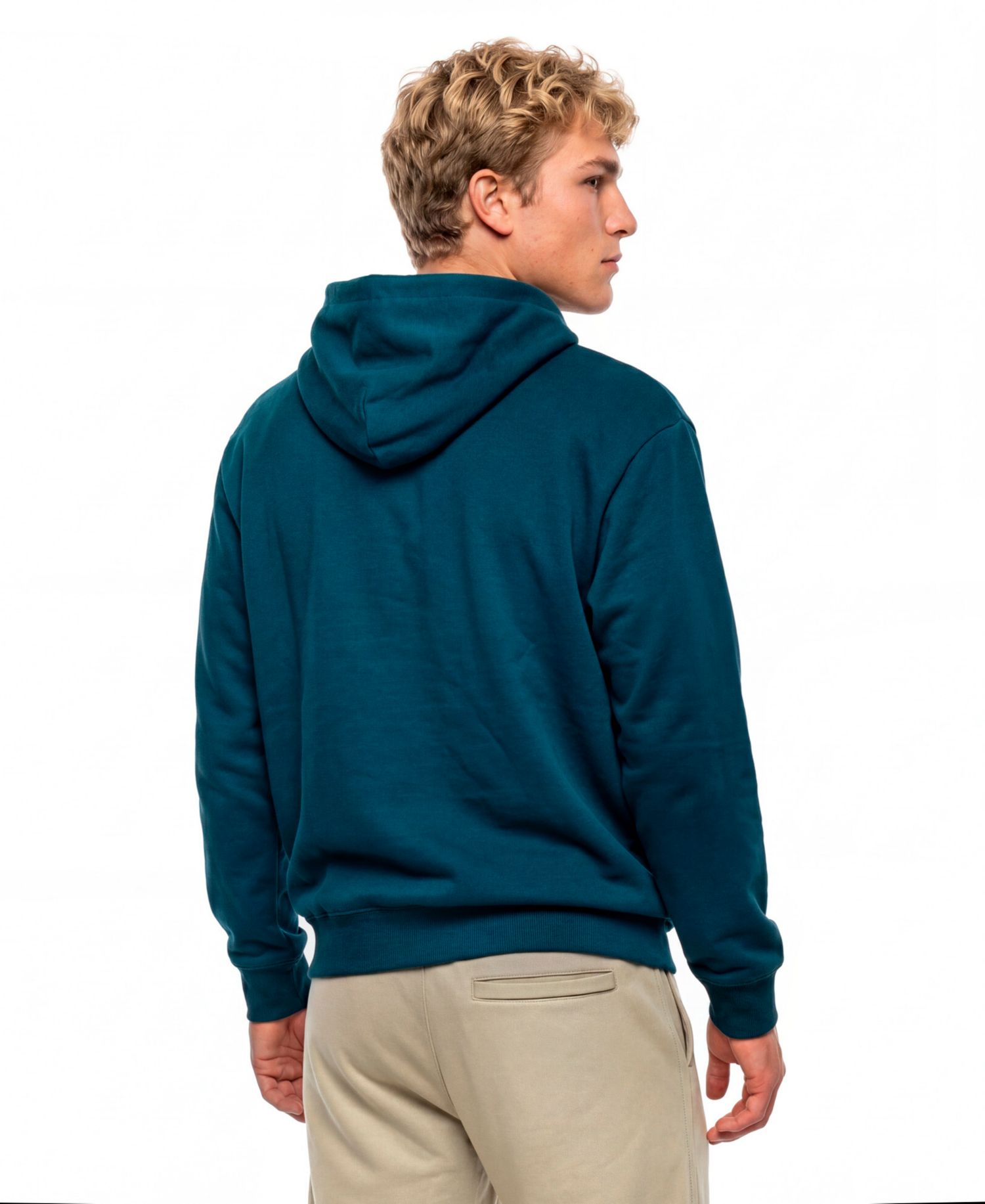 Men's Embroidery Logo Half-Zip Hoodie