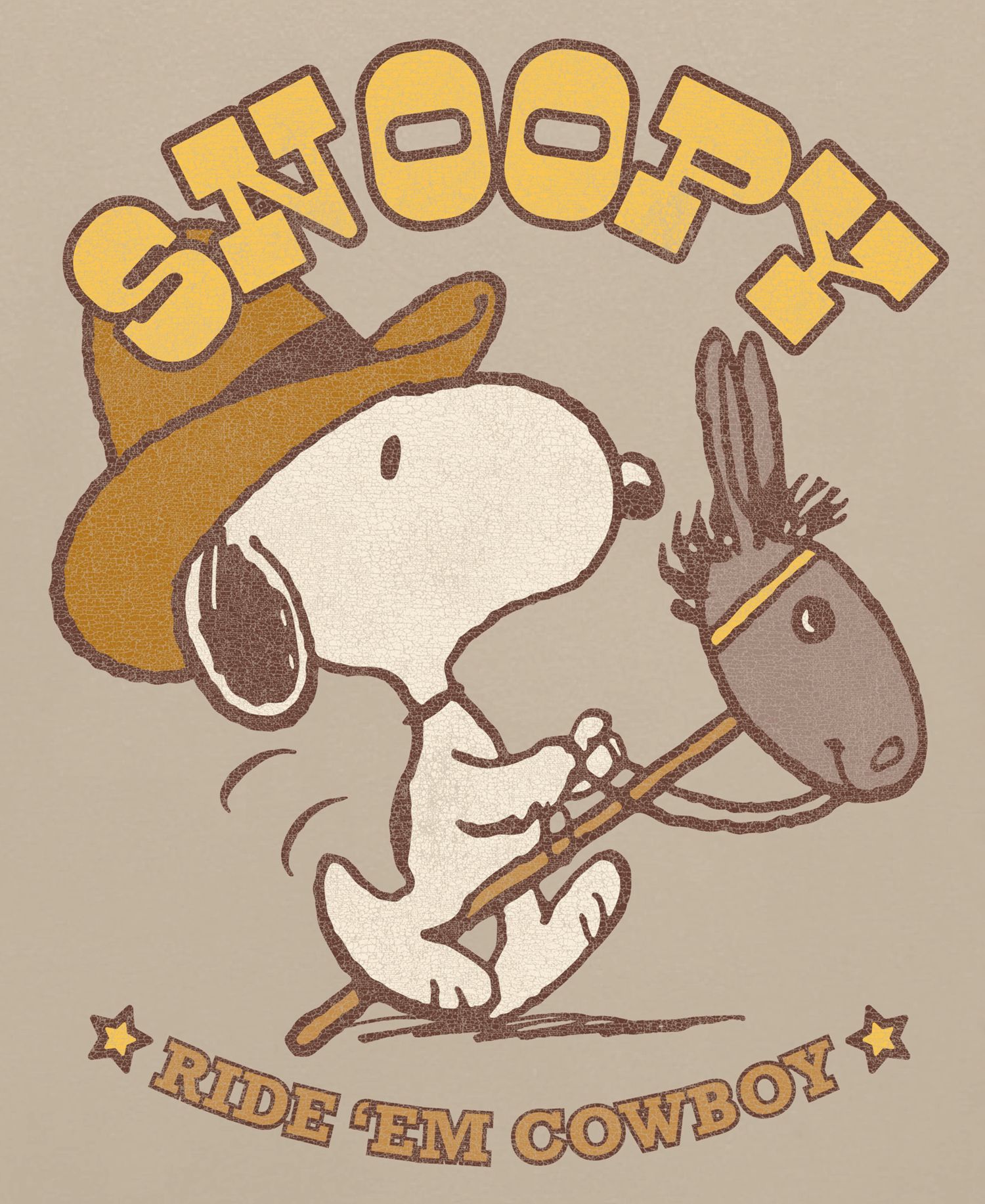Men's Snoopy Cowboy T-Shirt